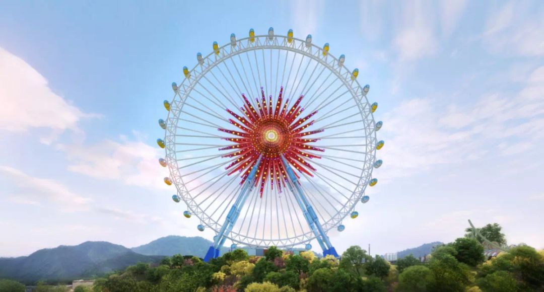 山顶摩天轮顺利合拢重庆融创文旅城渝乐小镇开业进入倒计时