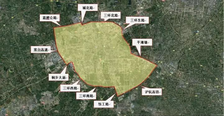 嘉兴三环区域图图片