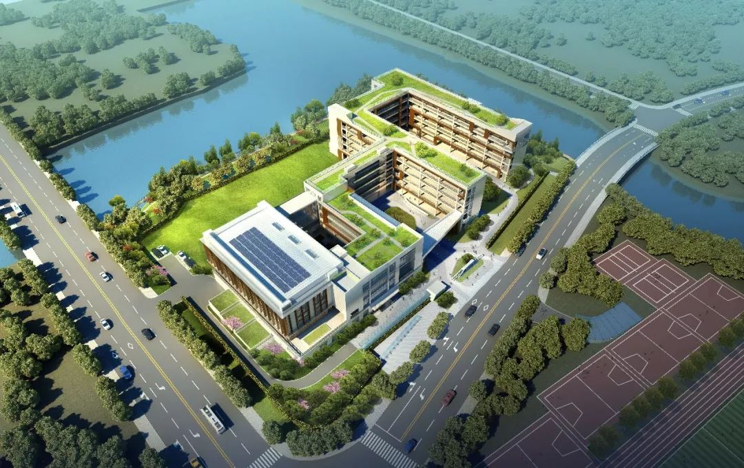 而最引人注意的是,杭州二中白马湖学校扩建项目:扩建后杭二中白马湖