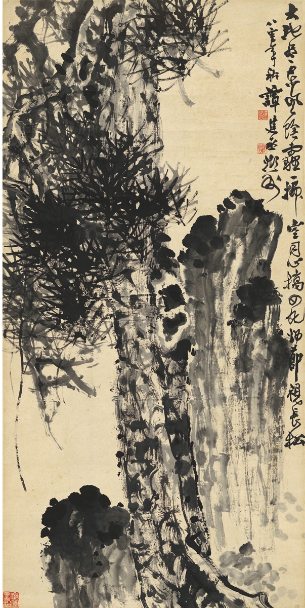 原创画家谭建丞集诗书画金石为一身被誉为江南书画第一擎