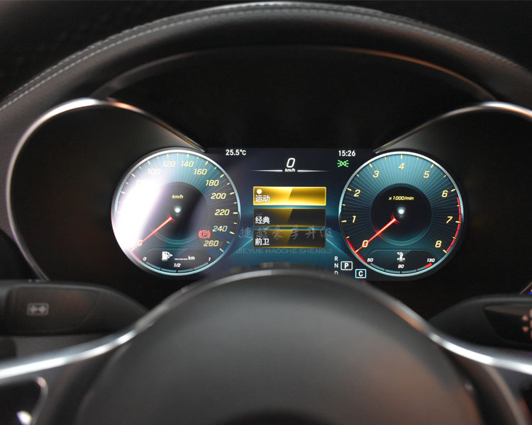 20款奔驰c180改装液晶仪表实用吗捷越东莞