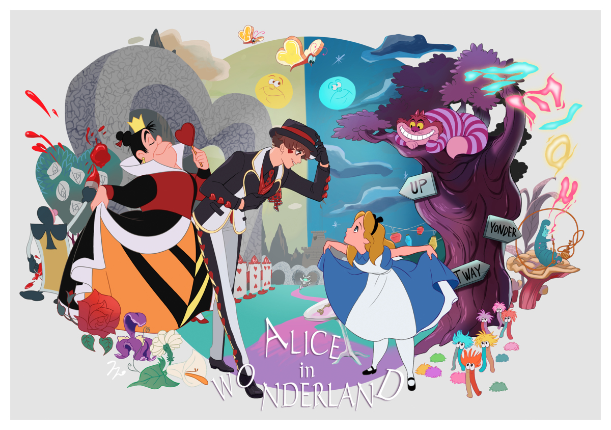 图片[5] - 反派增加了？绘师二创《迪士尼公主》经典场面「正vs反」两派对峙！ - xizi