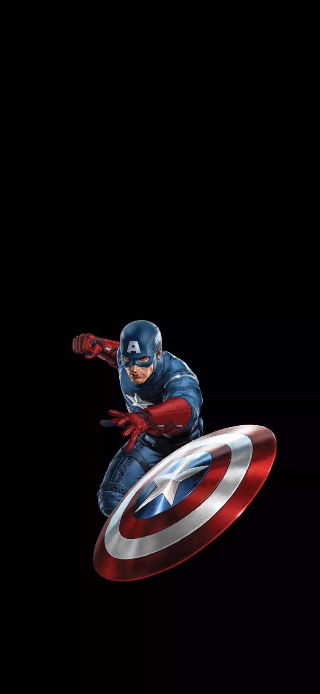 全面屏壁纸高清个性纯黑背景省电壁纸