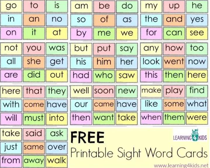 美国小学英语2年级1单元第1课互动课件sightwords