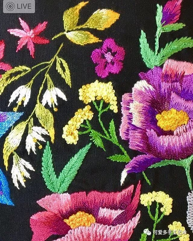 绣花就要如此美 ,渐变色的绣法,你一定会喜欢!(附教程)