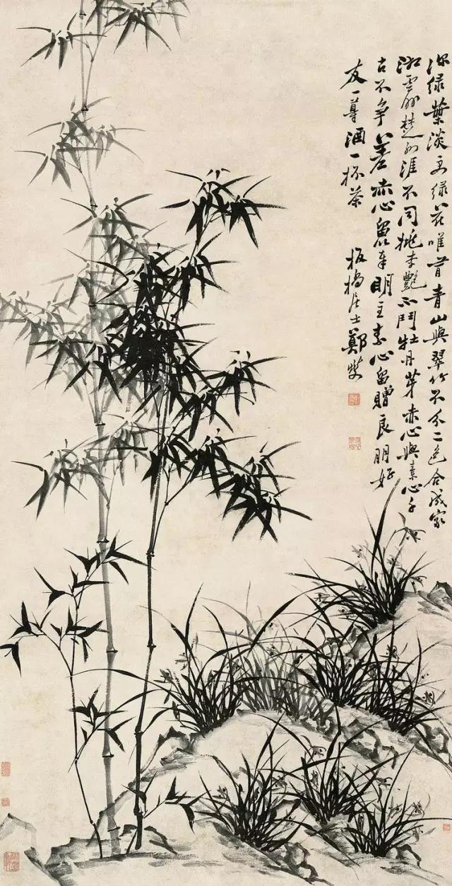 郑板桥的竹画与竹诗,风韵超然_竹子