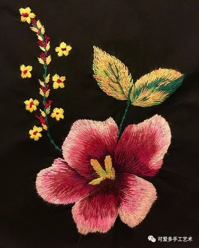 绣花就要如此美 ,渐变色的绣法,你一定会喜欢!(附教程)