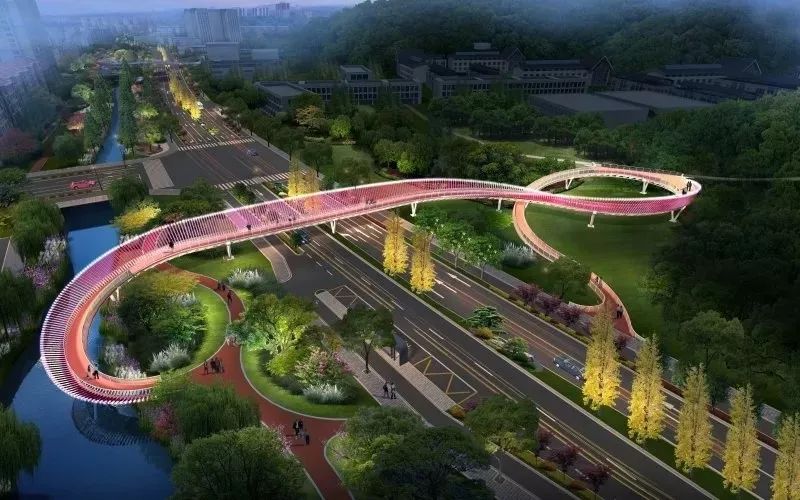 星光街改造方案来啦景观公园过街天桥无缝对接临平山绿道