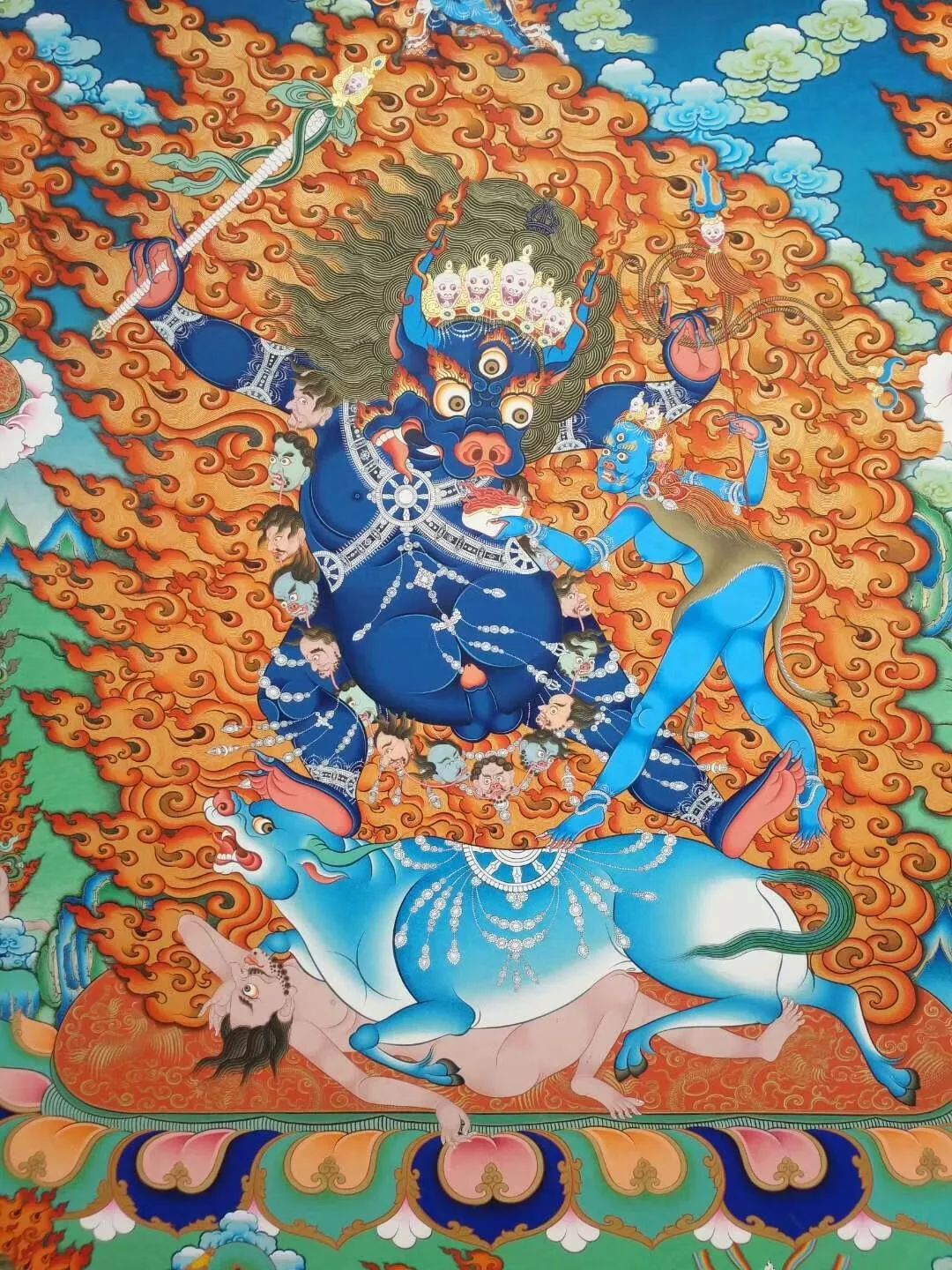 唐卡大师久美尖措绘画是我终身的修行