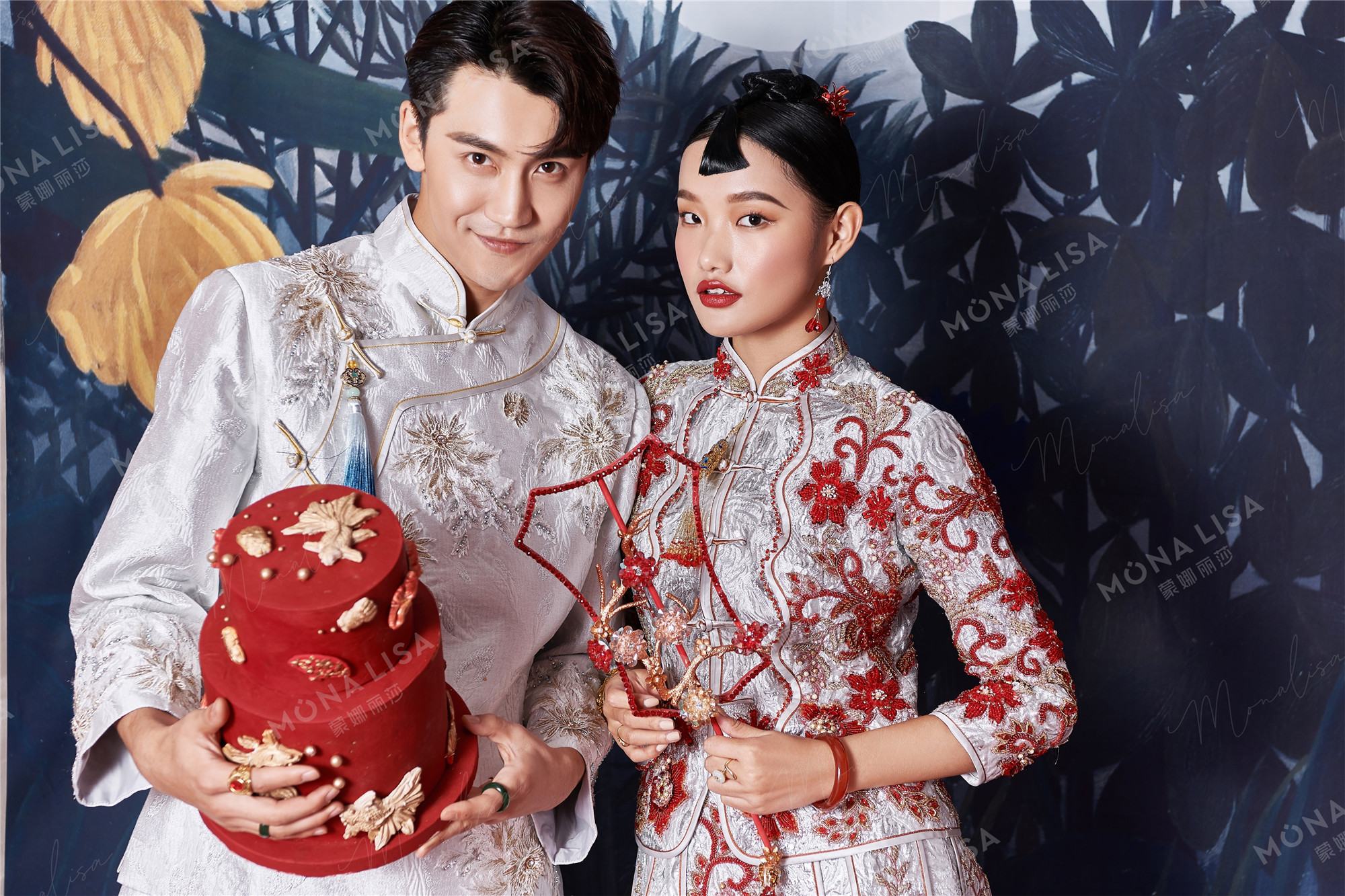 国风潮拍中式婚纱照回一笑一尘缘一角一屋檐