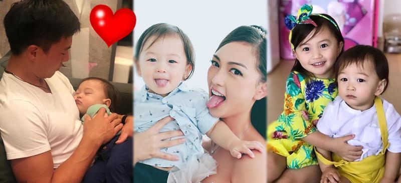 谢婷婷前男友晒混血萌娃,娶小11岁娇妻四口之家很美满