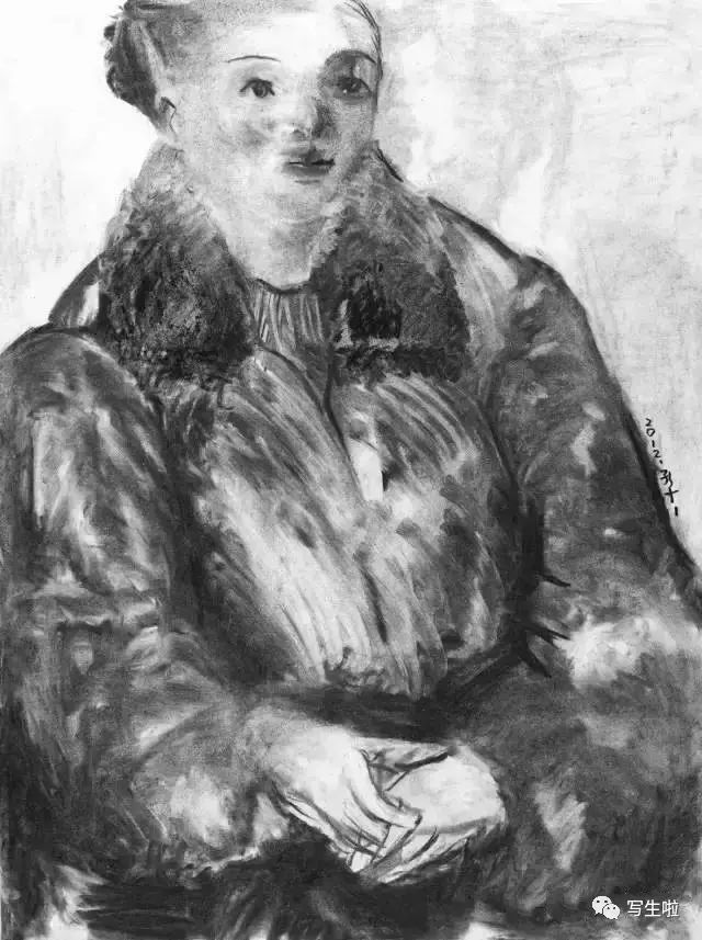 孔千的素描我觉得画素描是记录自己心路历程的一种形式
