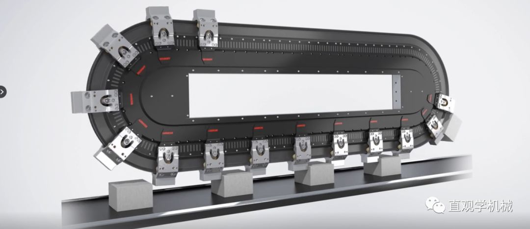 德国倍福的xts磁悬浮输送系统,是一项驱动技术,2012年汉诺威工博会