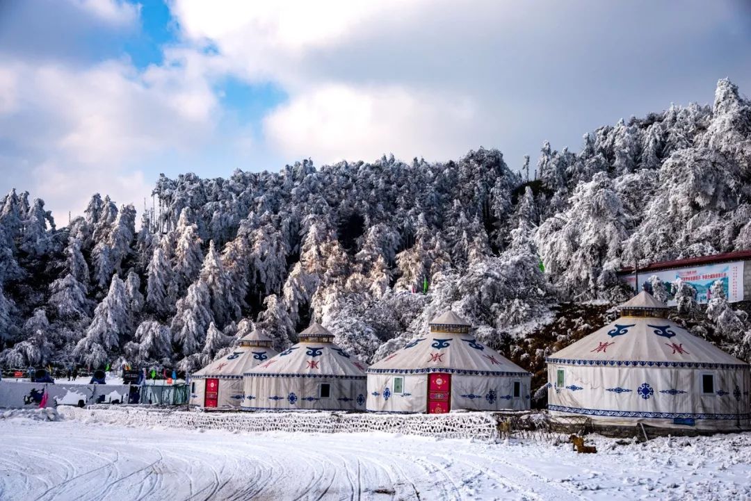 玩雪开战车碰碰球住风情蒙古包这个冬天来奉节茅草坝撒欢吖