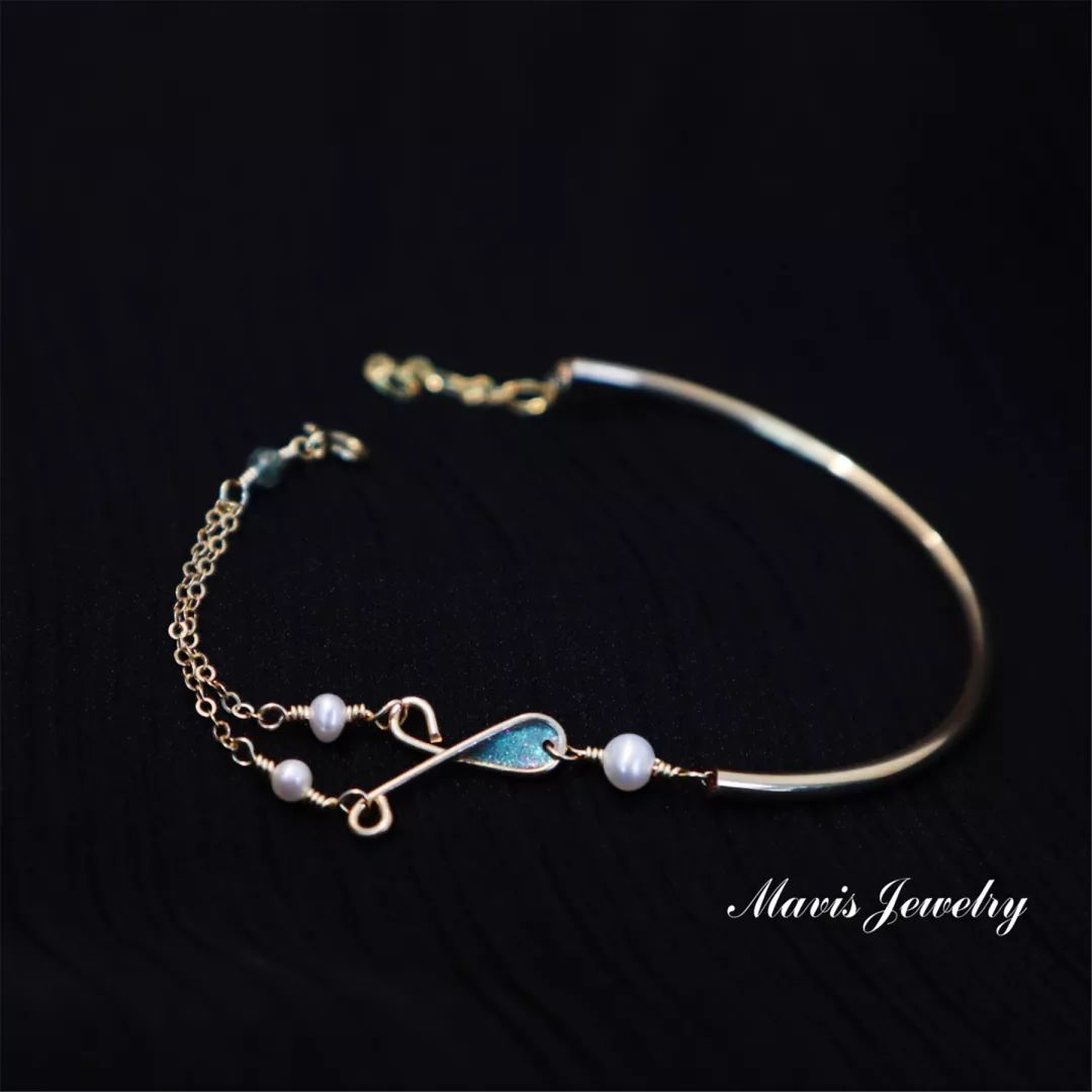 mavis鲁伯特之泪人鱼泪蓝色水滴图源淘宝@mavis jewelry @juillet 七