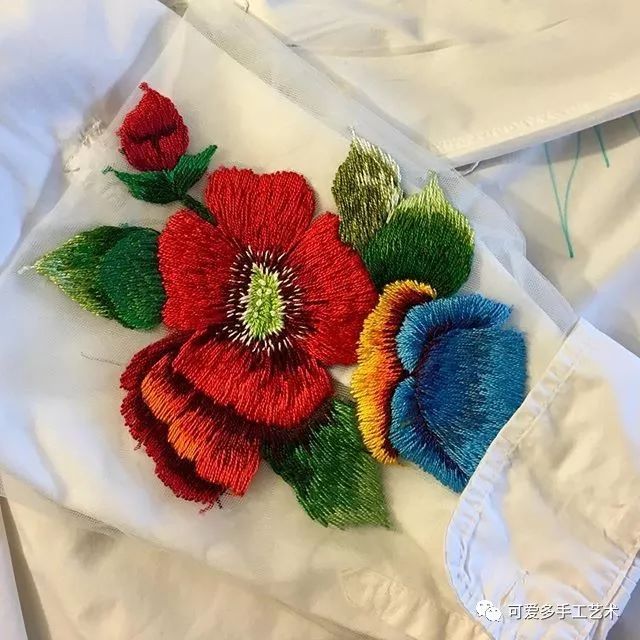绣花就要如此美 ,渐变色的绣法,你一定会喜欢!(附教程)