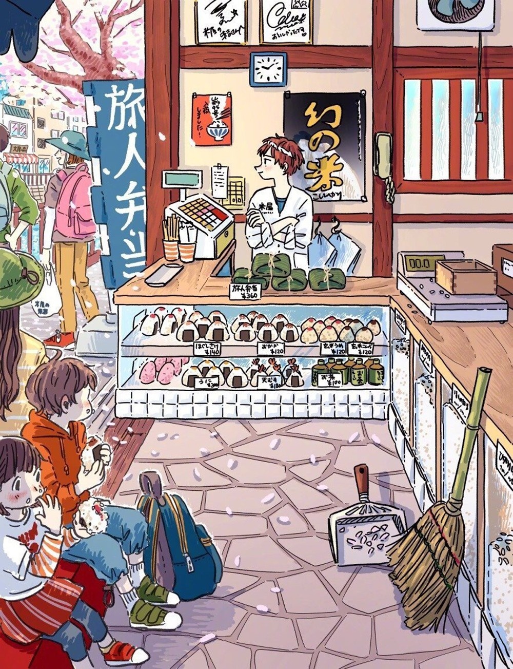 治愈系生活插画日本插画师笔下的日常生活场景有点小美好