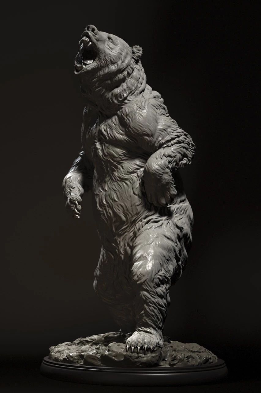 3d角色不错的zb动物高精雕刻参考图86p