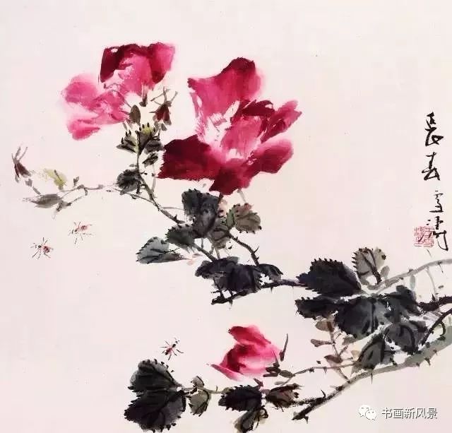 王雪涛画月季