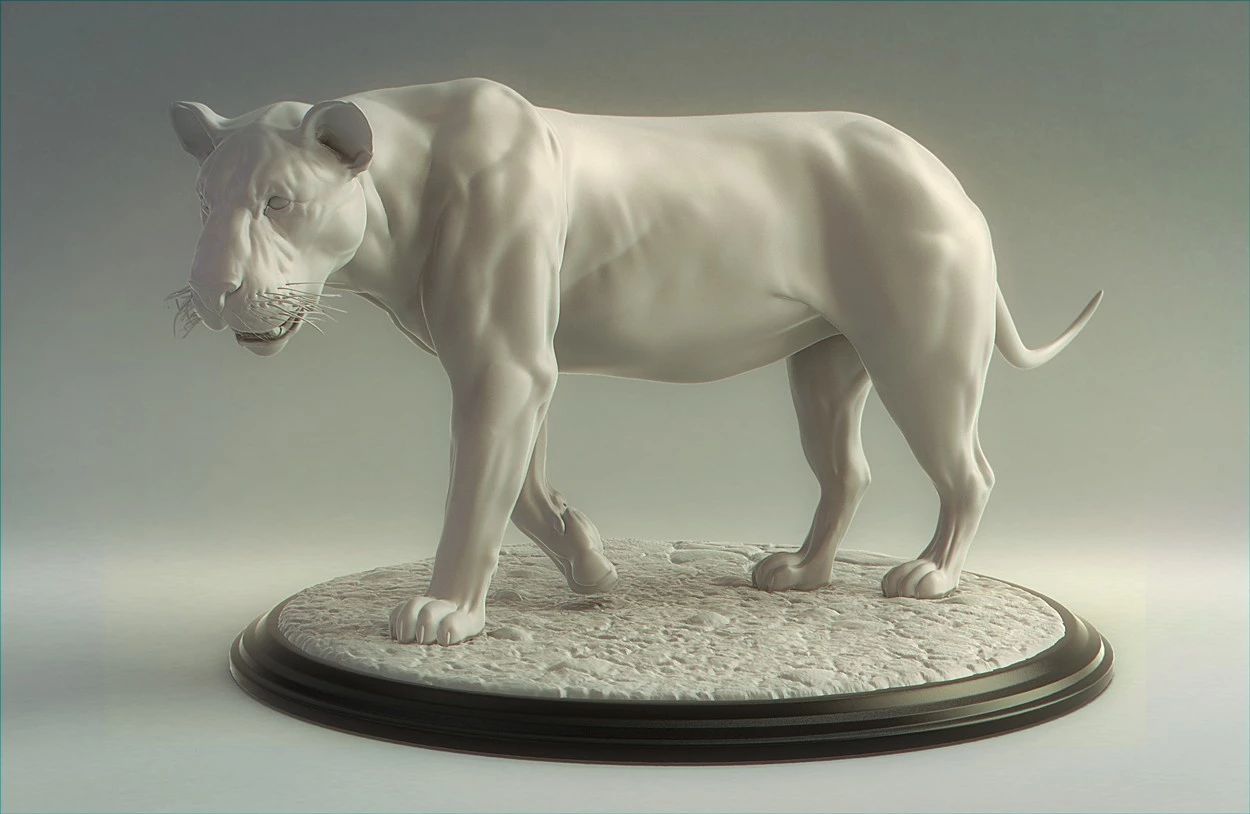 3d角色不错的zb动物高精雕刻参考图86p