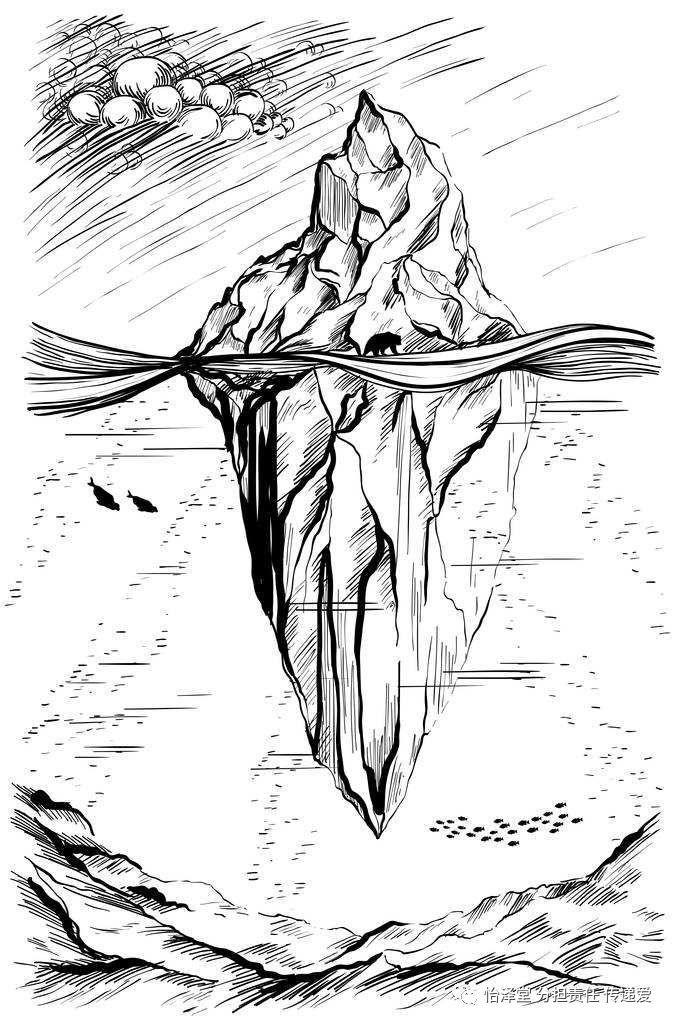 为什么冰山露出海面的部分只是冰山的一小部分,而大部分都是在海面下?