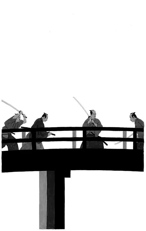 drawn with indian inkthe mother and the wolfback alley doctor