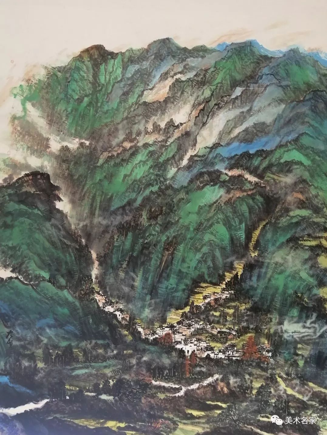 青山绿水浩然行--美术家顾大明