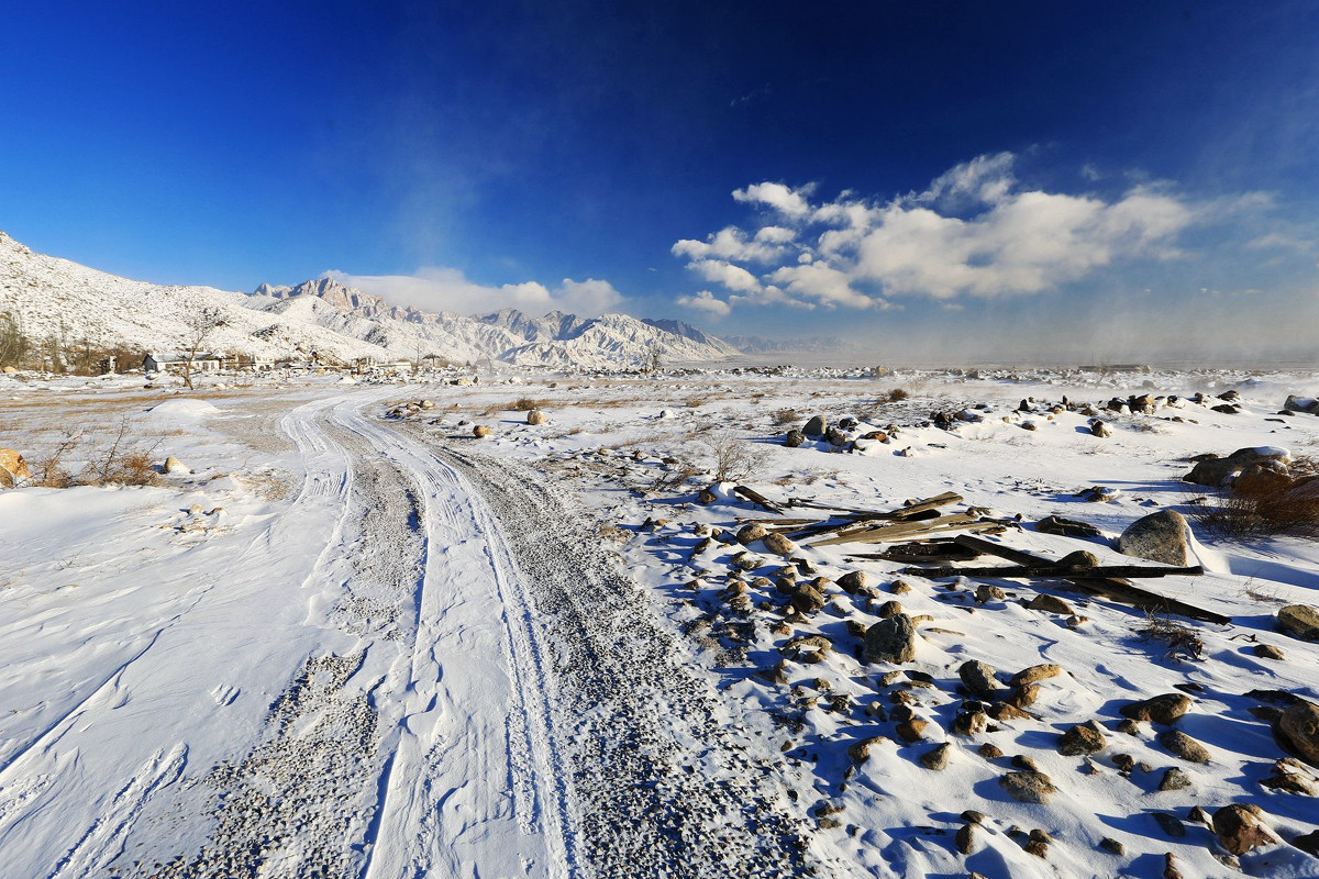 别说银川冬天没雪,贺兰山满足你对冰雪的所有幻想!_雪景