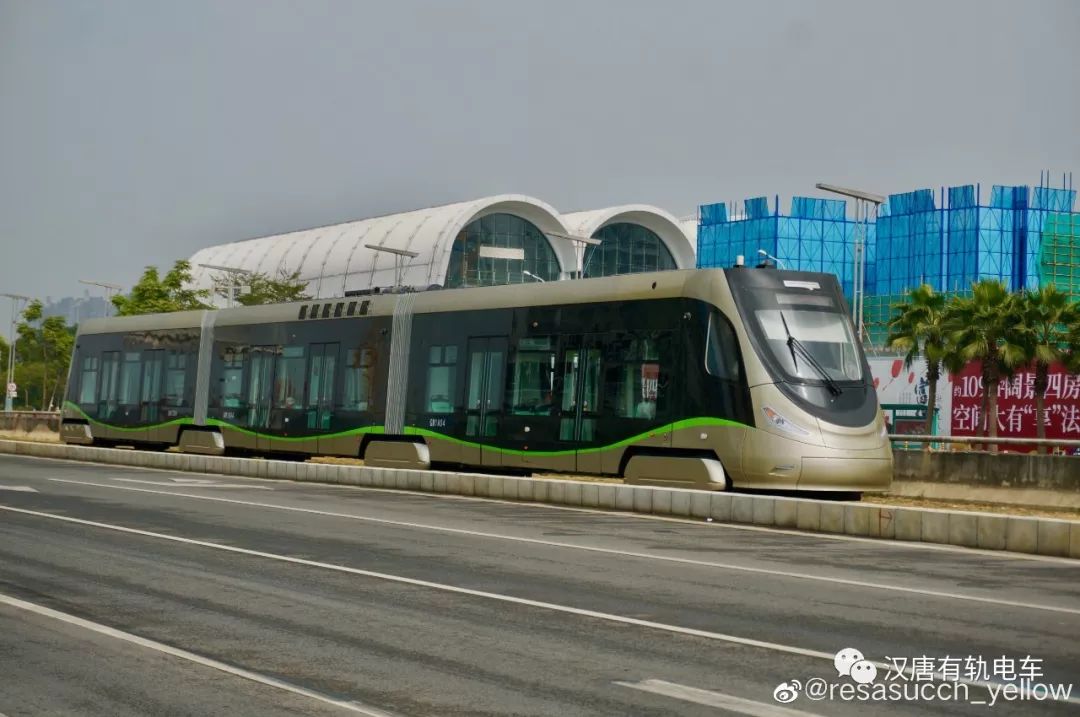 高明有軌電車首期工程開通運營線路(滄江路—智湖)全長6.