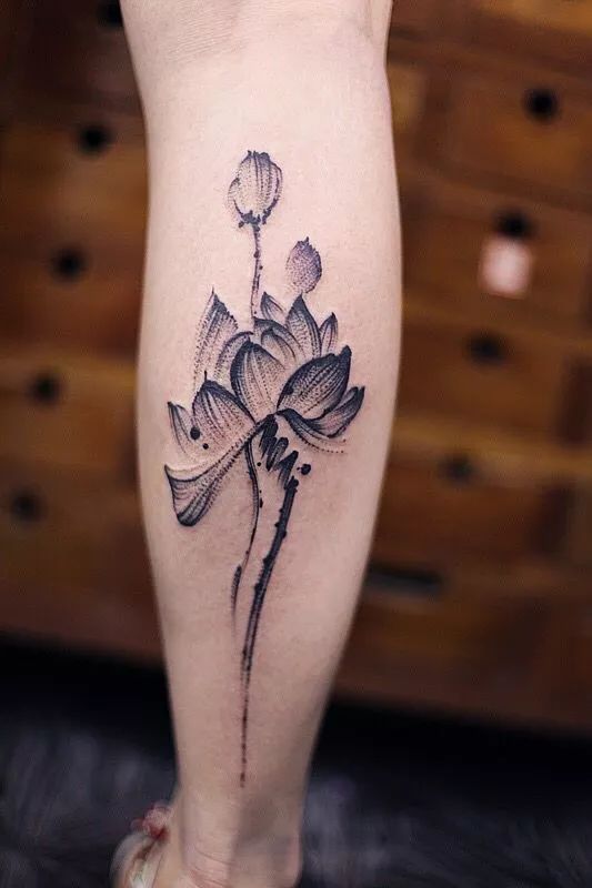 水墨丹青纯正中国风纹身