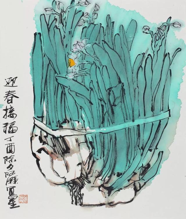 广州画院副院长,郑阿湃中国画写生作品欣赏