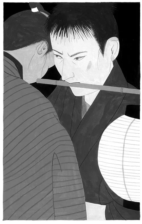 drawn with indian inkthe mother and the wolfback alley doctor