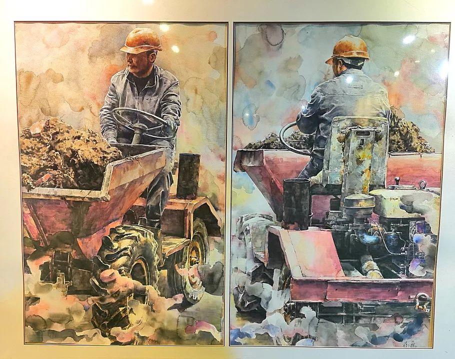 的作品《热土》源自于生活,当时,杨巍家对面的中山医院东院建筑工地上