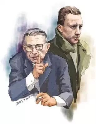 萨特致加缪的悼词在可怕的日子中点亮语词的烛光