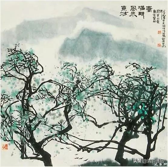 当代画家周韶华山水画欣赏