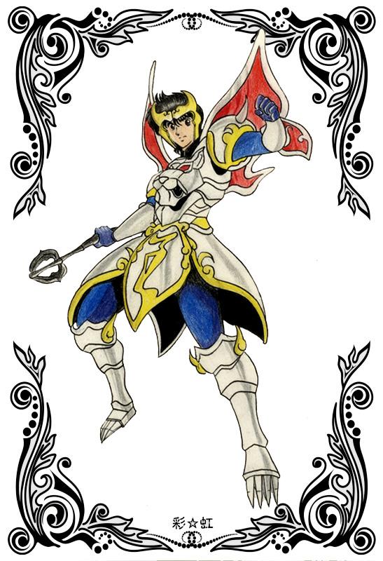 日本动漫《天空战记》人物全身图(彩虹手绘)_王高野