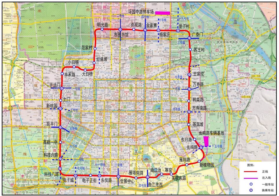 西安十二号地铁线路图图片