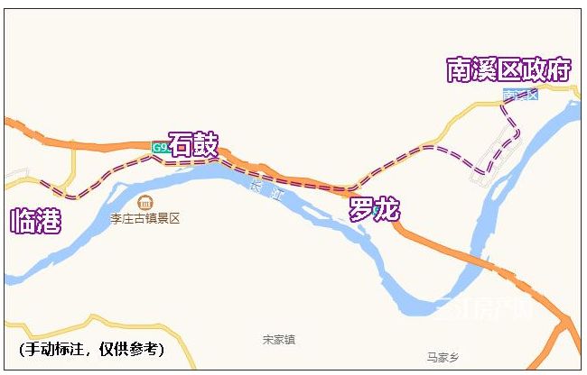 最新消息宜宾智轨t2线要修建了柏溪老城路线全部取消南门桥直达224