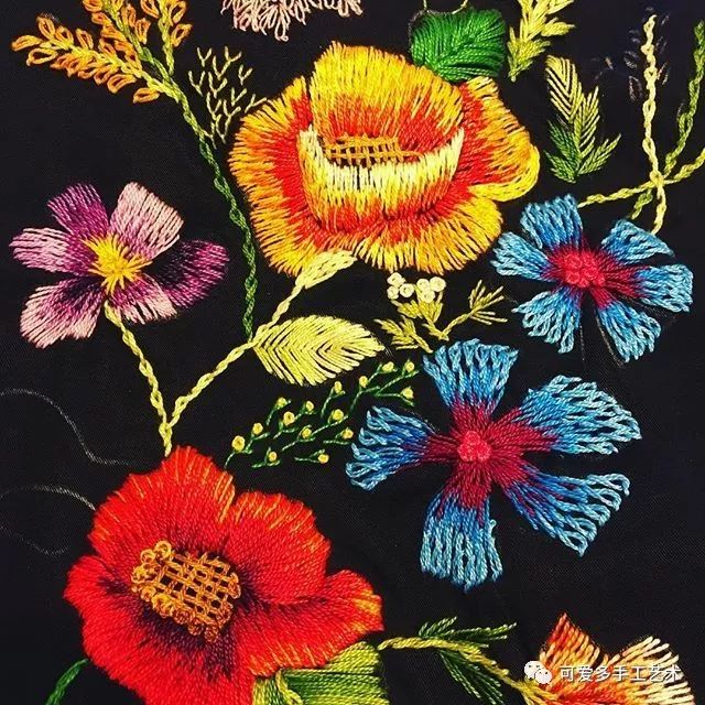 绣花就要如此美 ,渐变色的绣法,你一定会喜欢!(附教程)_刺绣