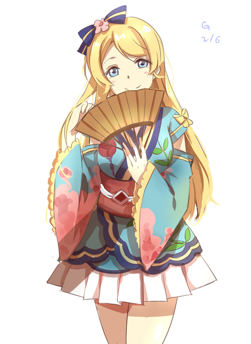 二次元美女扇子姑娘