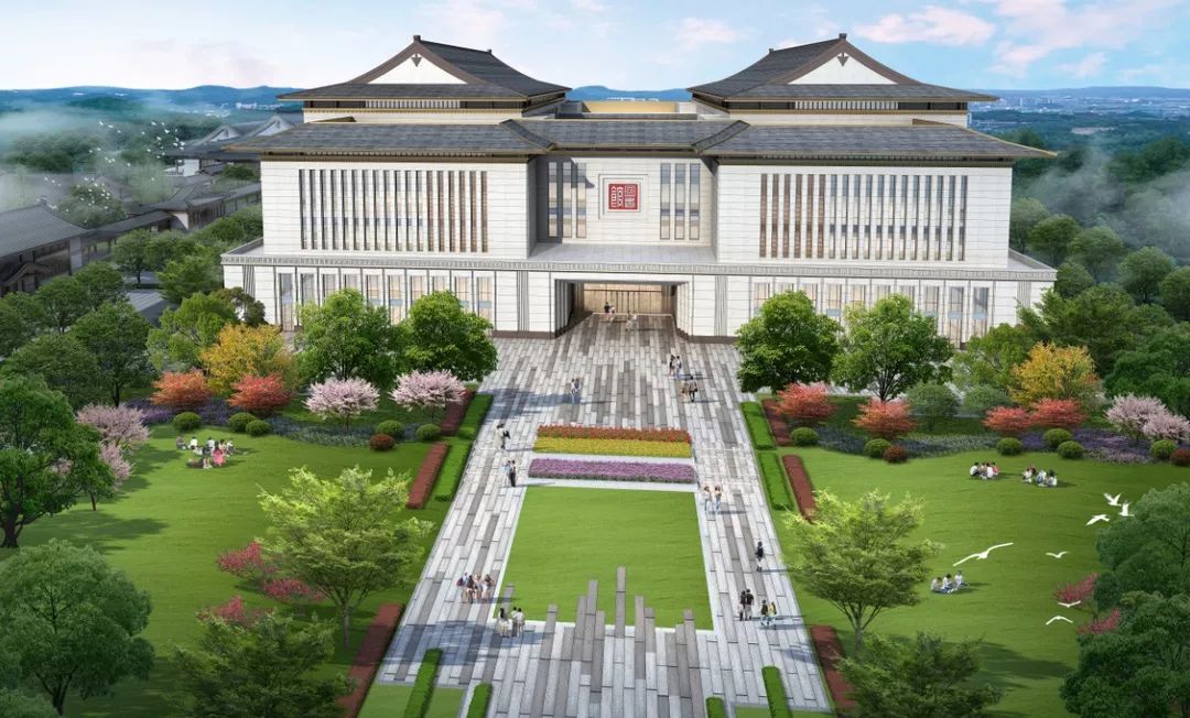 大气浙大紫金港西区图书馆档案馆开建啦