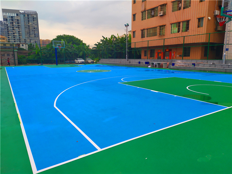 塑胶硅pu篮球场建设选择时需要了解的过程