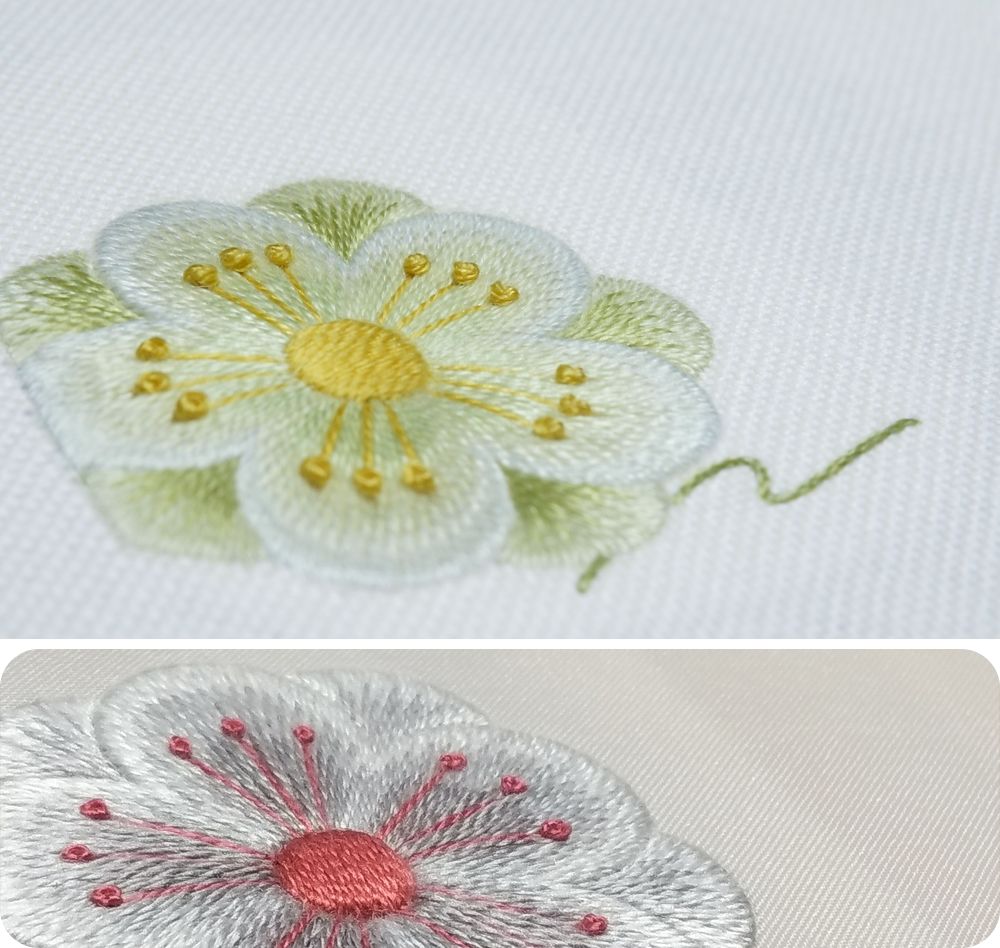 show绣色草木人间套针刺绣进阶网络课程63第3期