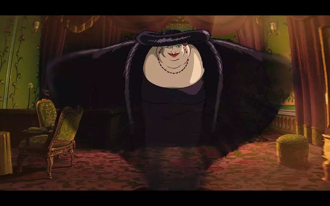 《幽灵公主》中的莫娜(山犬神)和《哈尔的移动城堡》中的荒野女巫