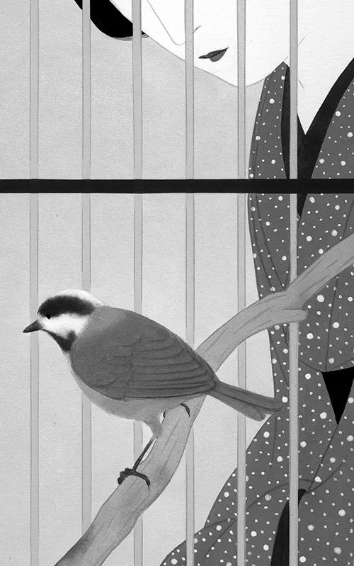 drawn with indian inkthe mother and the wolfback alley doctor