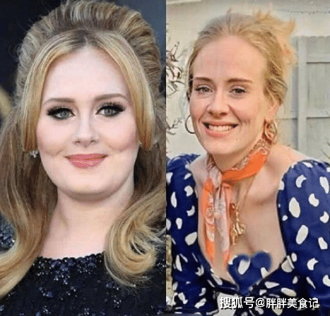 阿黛尔离婚后暴瘦40斤,整容般的变化,网友:该放下的鸡腿了 _减肥