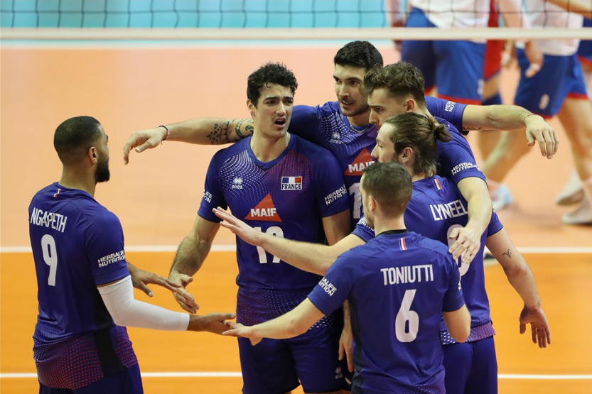 1月5日法国男排战胜塞尔维亚男排亮点男排奥运会欧洲资格赛