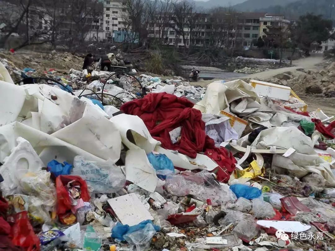 楠溪江畔生活垃圾泛滥成灾,福佑,福佑,你拿什么来庇佑我们的健康_污染
