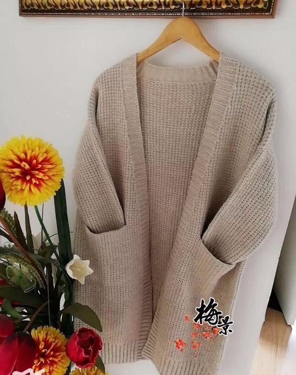毛衣外套的简单织法图片