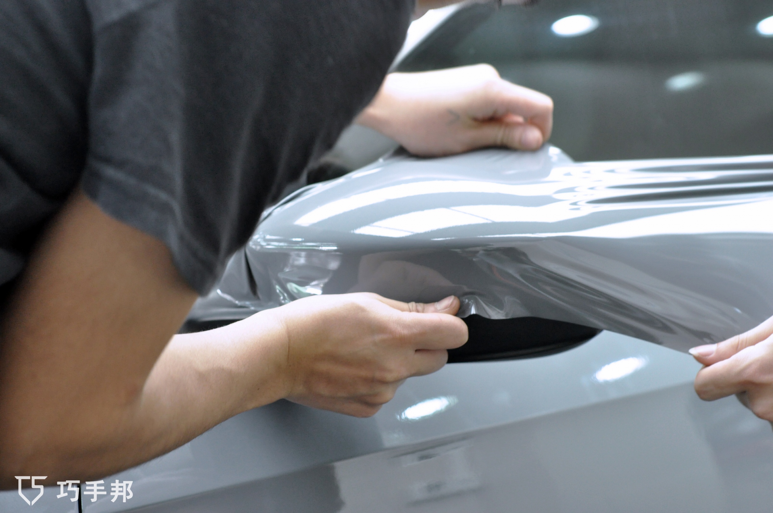 大众帕莎特装贴改色膜高亮纳多灰巧手邦